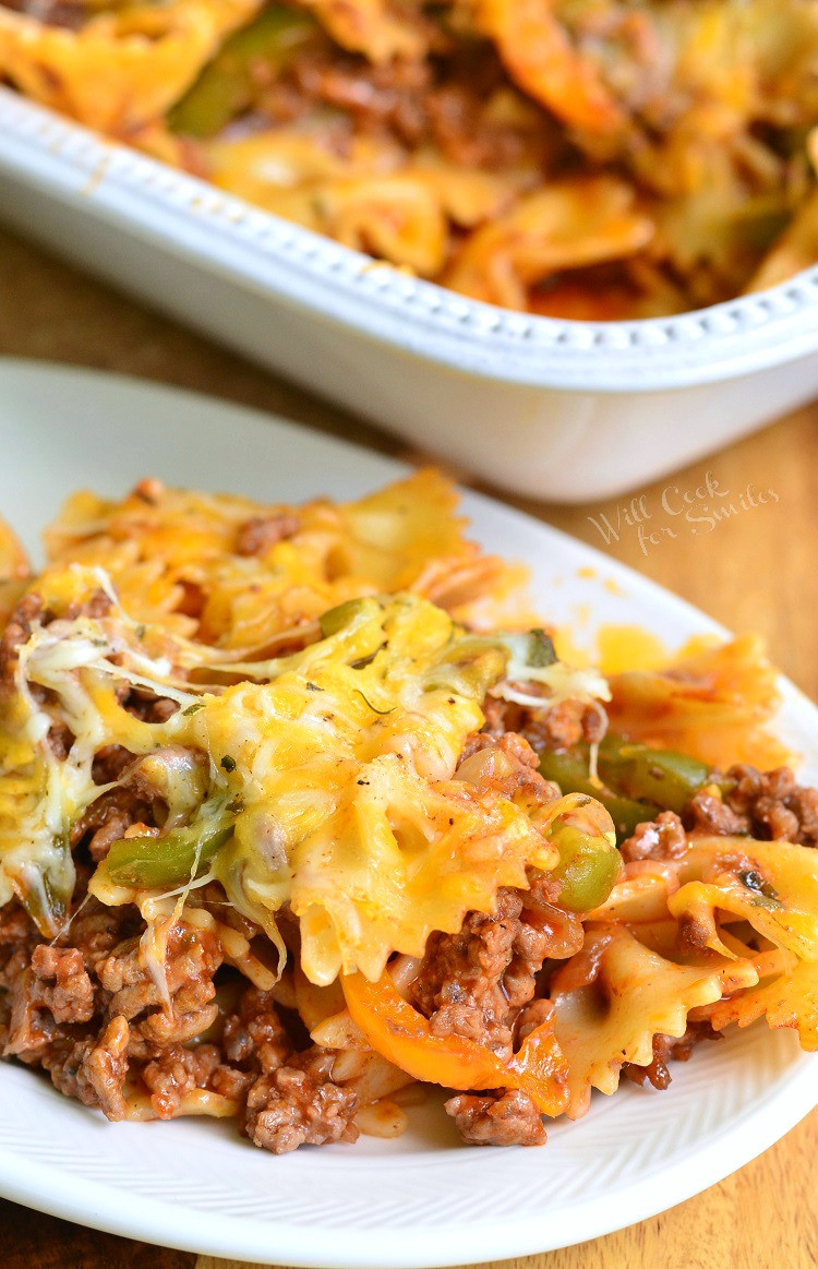 Stuffed Bell Pepper Pasta Casserole