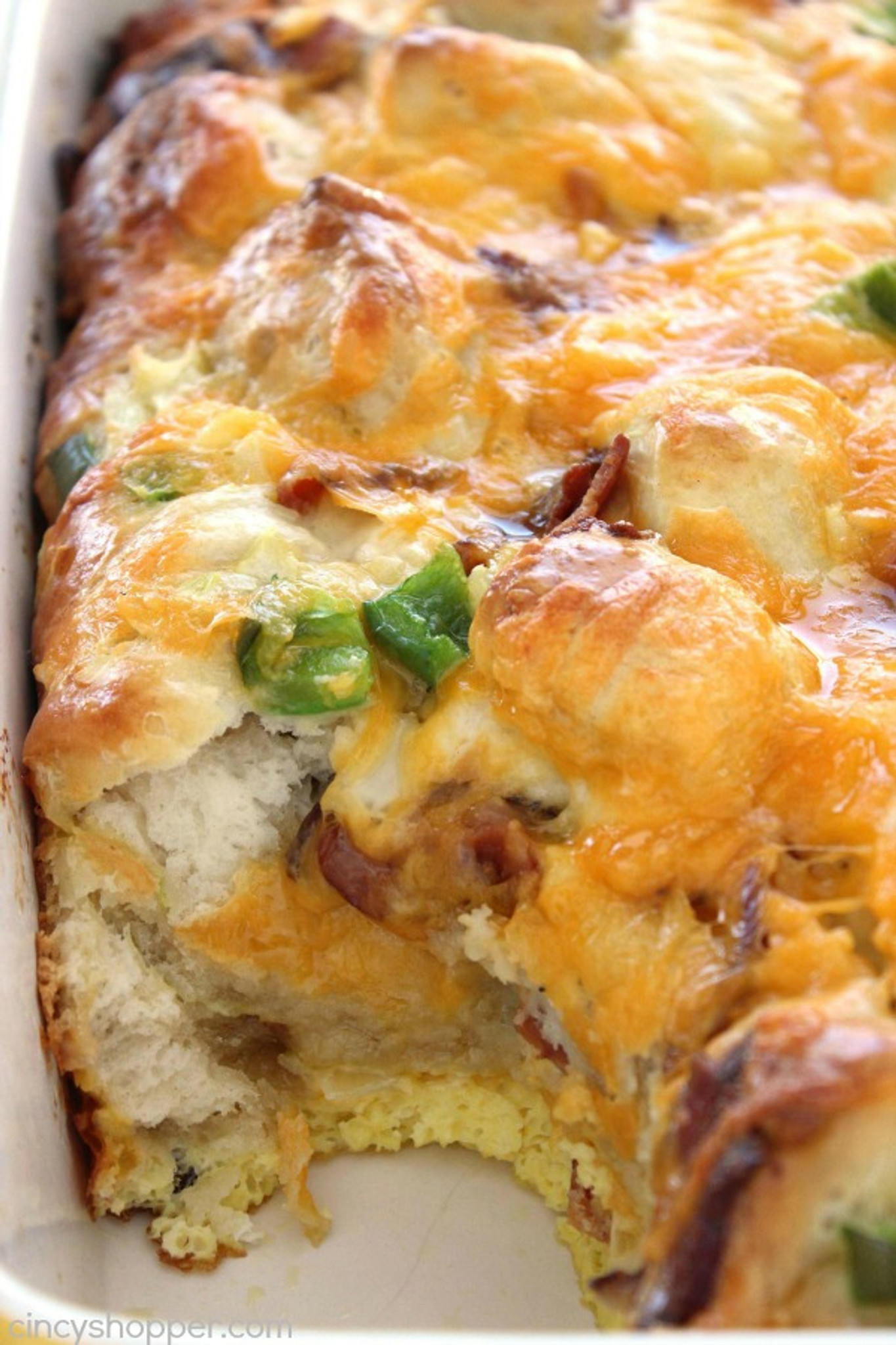 Bacon Egg & Cheese Biscuit Breakfast Casserole