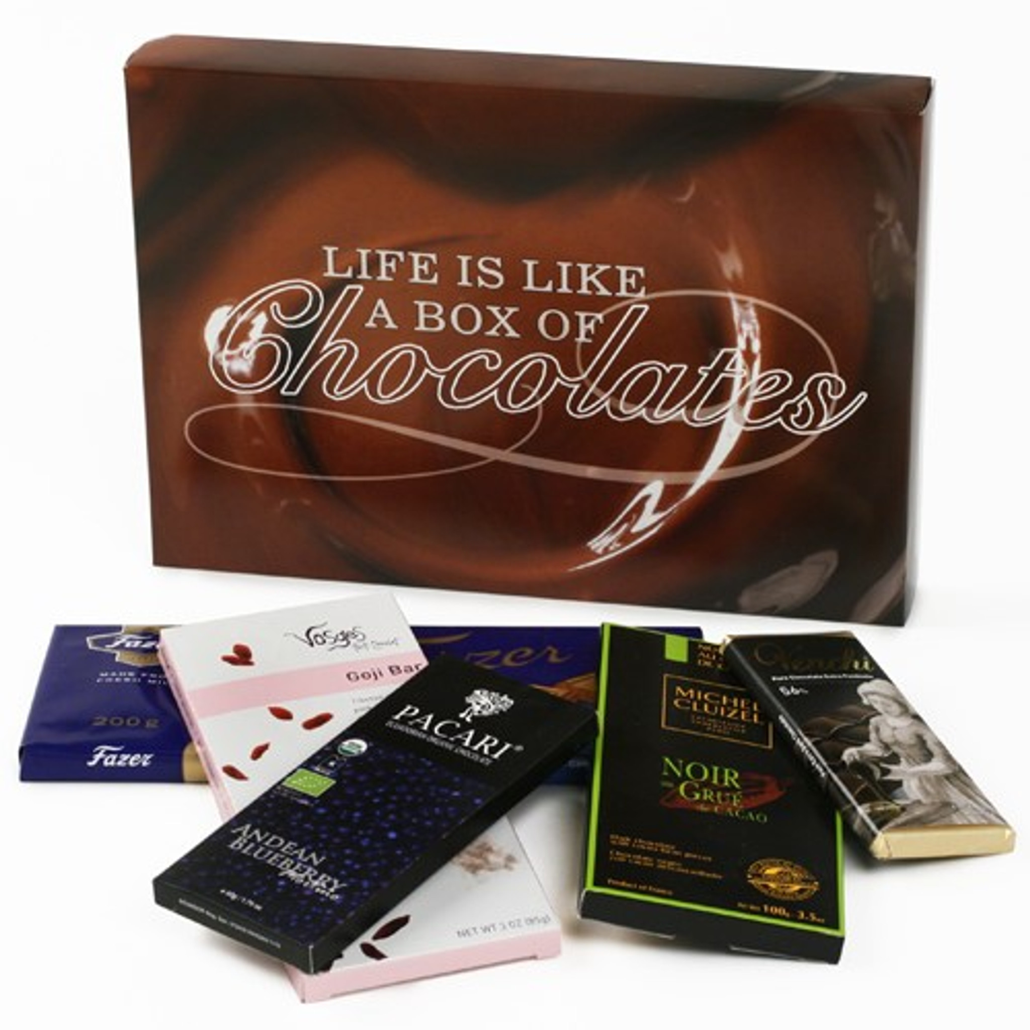 Chocolate Bars Of The World Gift Box Life Is Like A Box Of Chocolates