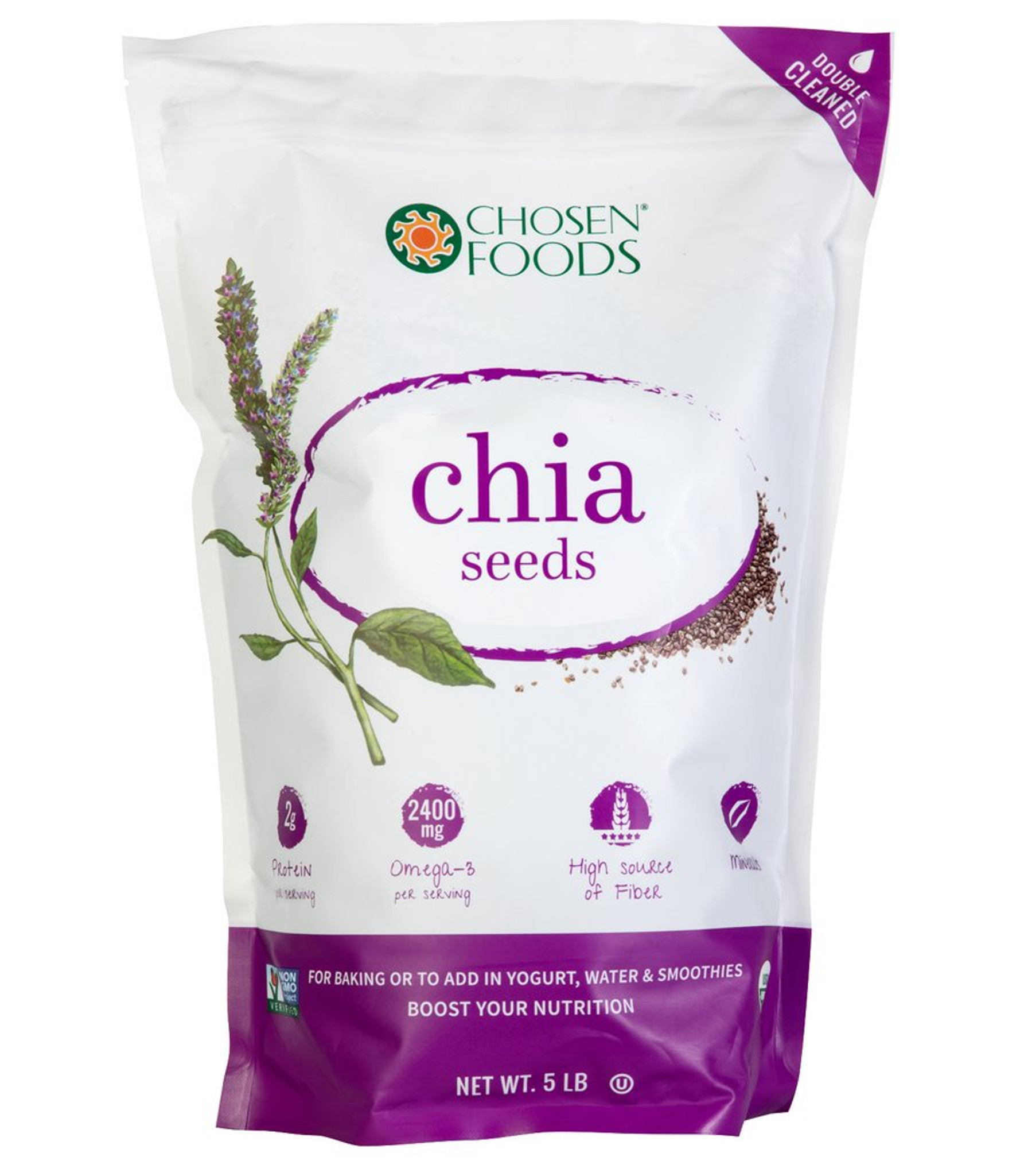 Bulk Organic Chia Seeds 5 Lb 0457