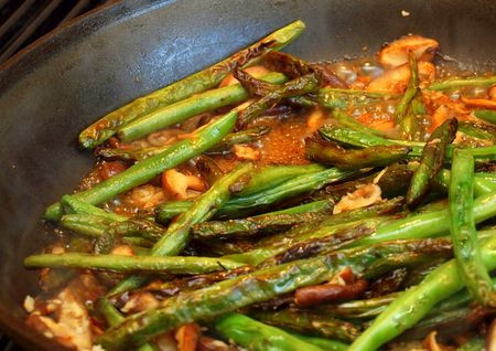 StirFried Szechuan Green Beans & Shiitake Mushrooms