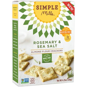 Rosemary & Sea Salt Almond Flour Crackers Rosemary & Sea Salt Almond Flour Crackers