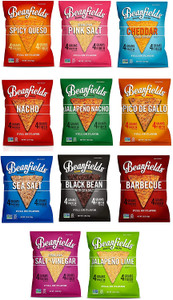Beanfields Bean Chips, High Protein and Fiber, 4 Flavor Variety Multi-Flavor Variety Pack - 24 Pack Beanfields Bean Chips, High Protein and Fiber, 4 Flavor Variety Multi-Flavor Variety Pack - 24 Pack
