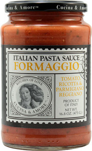 Cucina & Amore Italian Pasta Sauce Formaggio Tomato, Ricotta & Parmigiano Reggiano Cucina & Amore Italian Pasta Sauce Formaggio Tomato, Ricotta & Parmigiano Reggiano