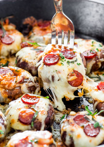 Pepperoni Pizza Stuffed Mushrooms Pepperoni Pizza Stuffed Mushrooms