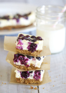 Lemon Blueberry Cheesecake Bars - One Dozen Lemon Blueberry Cheesecake Bars - One Dozen