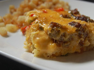 Maple Sausage and Waffle Breakfast Casserole