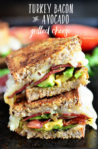 TURKEY BACON AND AVOCADO GRILLED CHEESE TURKEY BACON AND AVOCADO GRILLED CHEESE