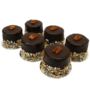 German Chocolate Mini Cakes - Six Included German Chocolate Mini Cakes - Six Included