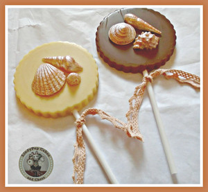Chocolate Shell Lollipops - includes 2