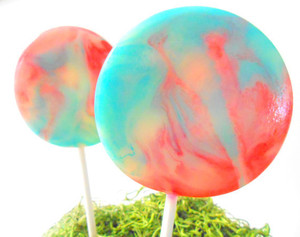 Cotton Candy Carnival Gourmet Lollipops - Set of 8 Large Cotton Candy Carnival Gourmet Lollipops - Set of 8 Large