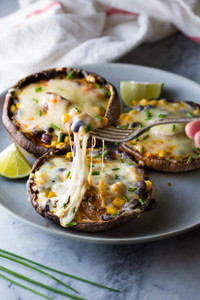 Enchilada Stuffed Grilled Portobello Mushrooms Enchilada Stuffed Grilled Portobello Mushrooms