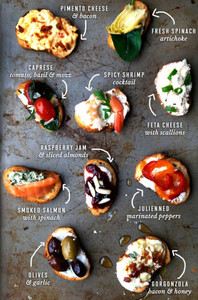 Two Bite Crostini Party Ideas w/ Recipes Two Bite Crostini Party Ideas w/ Recipes