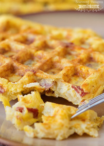 Potato, Egg and Cheese Waffles