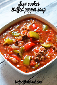 Slow Cooker Stuffed Green Pepper Soup Slow Cooker Stuffed Green Pepper Soup