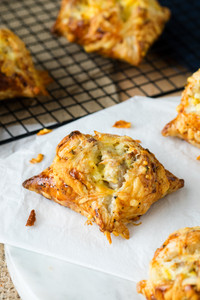 Breakfast Stuffed Pies with Sausage, Egg and Cheese Breakfast Stuffed Pies with Sausage, Egg and Cheese