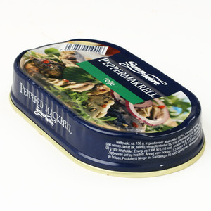 Peppered Mackerel in Oil Peppered Mackerel in Oil