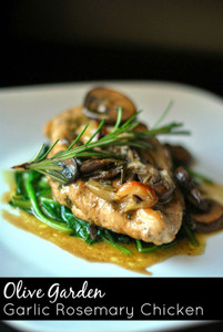 GARLIC ROSEMARY CHICKEN with MUSHROOMS GARLIC ROSEMARY CHICKEN with MUSHROOMS