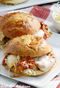 Skinny Chicken Parmesan Sliders