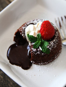 Molten Chocolate Cake - 6 per tray Molten Chocolate Cake - 6 per tray