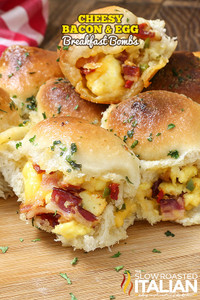 Cheesy Bacon and Egg Breakfast Bombs Cheesy Bacon and Egg Breakfast Bombs