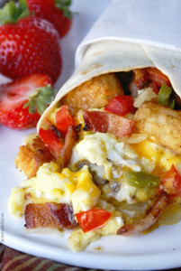 LOADED BREAKFAST BURRITO LOADED BREAKFAST BURRITO