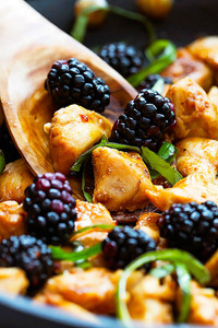 THAI BLACKBERRY BASIL CHICKEN THAI BLACKBERRY BASIL CHICKEN