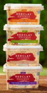 Pimento Cheese Sampler - 4 Flavors - Red Clay Gourmet Pimento Cheese Sampler - 4 Flavors - Red Clay Gourmet
