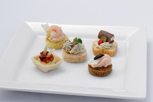 Cold Canapés Assortment - 50 pieces per tray Cold Canapés Assortment - 50 pieces per tray