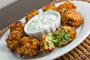 Zucchini Fritters - 36 pieces per tray Zucchini Fritters - 36 pieces per tray