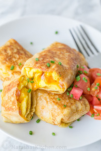 Egg, Ham and Cheese Crepe Pockets Egg, Ham and Cheese Crepe Pockets