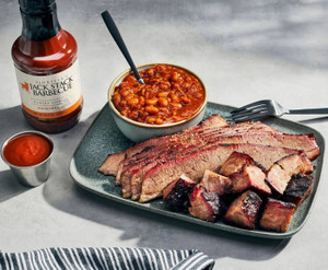 Jack Stack Barbecue Beef Combo Taste Plate Jack Stack Barbecue Beef Combo Taste Plate
