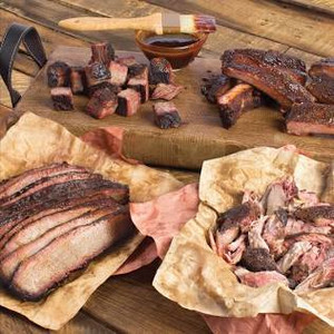 Meat Mitch Ribs, Burnt Ends, Sliced Brisket, Smoked Sausage & Pulled Pork – The WHOMP! Platter Meat Mitch Ribs, Burnt Ends, Sliced Brisket, Smoked Sausage & Pulled Pork – The WHOMP! Platter