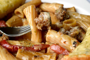Creamy Rigatoni & Italian Sausage Skillet Creamy Rigatoni & Italian Sausage Skillet