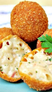 Macaroni and Cheese Balls / Poppers - 50 pieces per tray Macaroni and Cheese Balls / Poppers - 50 pieces per tray
