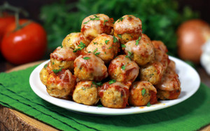 Chicken Parmesan Meatball Poppers Chicken Parmesan Meatball Poppers