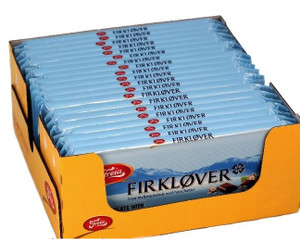 FREIA FIRKLOVER Milk Chocolate with Hazelnut 200g - Case FREIA FIRKLOVER Milk Chocolate with Hazelnut 200g - Case