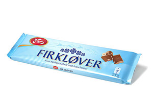 FREIA FIRKLOVER Milk Chocolate with Hazelnut 60g - 6 pack FREIA FIRKLOVER Milk Chocolate with Hazelnut 60g - 6 pack