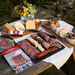 Grand Assortment of Meat and Cheese Favorites Grand Assortment of Meat and Cheese Favorites
