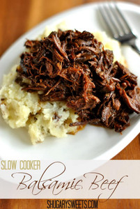 Slow Cooker Balsamic Shredded Beef Slow Cooker Balsamic Shredded Beef