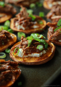 BBQ Pulled Pork Sweet Potato Bites BBQ Pulled Pork Sweet Potato Bites