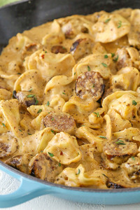 Sausage Tortellini Alfredo Sausage Tortellini Alfredo