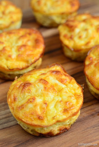 Mini Tuna and Sweet Corn Quiches - 45 pieces per tray Mini Tuna and Sweet Corn Quiches - 45 pieces per tray