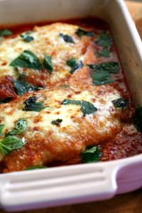 Chicken Parmgiana with Italian Tomato & Basil Sauce Chicken Parmgiana with Italian Tomato & Basil Sauce