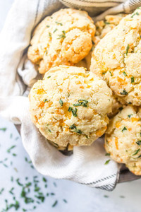 Cheddar Chive Biscuits - Gluten Free, 1 dozen Cheddar Chive Biscuits - Gluten Free, 1 dozen