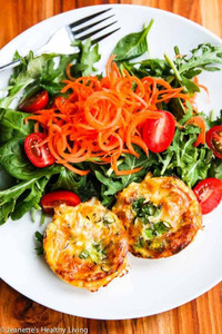 Crustless Mini Quiche: Asparagus & Sweet Pepper - 50 pieces per tray Crustless Mini Quiche: Asparagus & Sweet Pepper - 50 pieces per tray