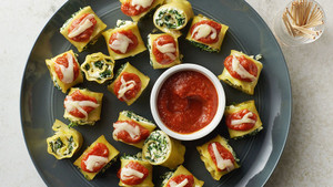 Mini Vegetable Lasagna - 45 pieces per tray Mini Vegetable Lasagna - 45 pieces per tray