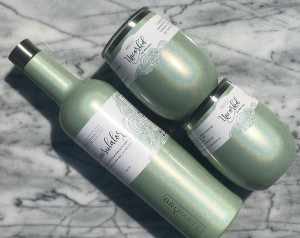 Winesulator + 2 Uncork'd XL Wine Glasses/Lid | GLITTER MINT | BrüMate Winesulator + 2 Uncork'd XL Wine Glasses/Lid | GLITTER MINT | BrüMate