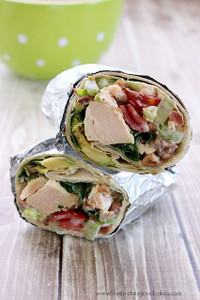 Bacon Lettuce Avocado Tomato Chicken Salad Wraps Bacon Lettuce Avocado Tomato Chicken Salad Wraps