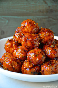 Baked Orange Chicken Meatballs Baked Orange Chicken Meatballs